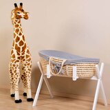 Childhome pletena košara moses z vzmetnico in bombažno prevleko grey | Shoptok.si