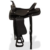 Western Sedlo, Uzda i Obujmica Prava Koža 17 " Crno | shoptok.hr