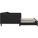 vidaXL Izvlečna dnevna postelja črna 90x190 cm blago | Shoptok.si