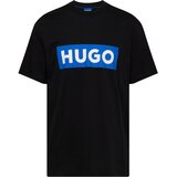 Hugo Blue Majica 'Nico' azur / črna / bela | Shoptok.si