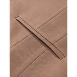 Ombre Fitted elegant men's vest with elastane and lapels - brown | Shoptok.si