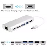 Linkom adapter-konverter USB Tip C 3.1 na HDMI3xUSB 3.0SDType CLAN Cene