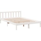  Dugi okvir kreveta bez madraca bijeli 160 x 210 cm od borovine | shoptok.hr