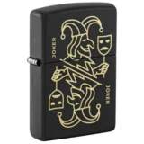 upaljač Joker Card Black mat