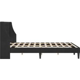  Okvir za krevet s uzglavljem Crna 160 x 200 cm Baršun - Crna 160 x 200 cm | shoptok.hr