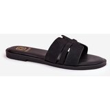 Boto Women's Flat Sandals With Cutouts Eco Suede Black Teterre | Shoptok.si