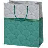 Cardex Velika elegantna darična vrečka z zlatim vložkom 26 x 13 x 33 cm z napisom Szeretettel! | Shoptok.si
