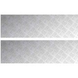  Stepenica Pravokutni 2 pcs Srebrno 100 x 30 cm Aluminij | shoptok.hr
