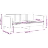 vidaXL Dnevni krevet tamnosivi 90 x 200 cm baršunasti | shoptok.hr
