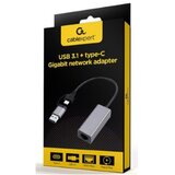 Gembird A-USB3AC-LAN-01 USB 3.1 + type-C Gigabit network adapter, space grey Cijene