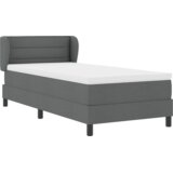vidaXL Box Spring Bed z vzmetnico temno siva 80x200 cm Tkanina | Shoptok.si