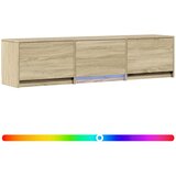 vidaXL TV omarica z LED osvetlitvijo Sonoma hrast 165 x 34 x 40 cm, (5000210665) | Shoptok.si