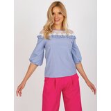 LAKERTA Blouse-LK-BZ-509336.55P-white-blue | Shoptok.si