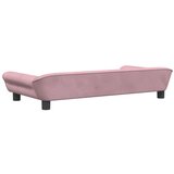  Krevet za pse ružičasti 100 x 50 x 21 cm baršunasti | shoptok.hr