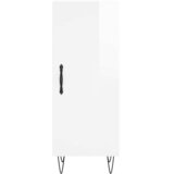  Komoda sjajna bijela 34,5 x 34 x 90 cm od konstruiranog drva | shoptok.hr