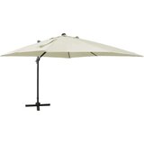  Konzolni suncobran sa stupom i LED svjetlom 300 cm boja pijeska | shoptok.hr