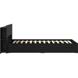  Okvir kreveta s pohranom Crna 90 x 190 cm Konstruirano drvo | shoptok.hr