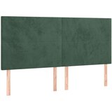  Posteljni okvir z vzglavjem temno zelen 180x200 cm žamet | Shoptok.si