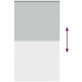 vidaXL Rolo zavjesa Blackout svijetlo siva 130x210 cm Širina tkanine | shoptok.hr