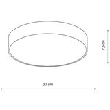 Brilagi plafonsko svetlo clare 2xE27/24W/230V prečnik 30 cm bež | Eponuda.com