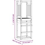  Toranj za igru 53 x 46,5 x 169 cm od masivnog drva duglazije | shoptok.hr