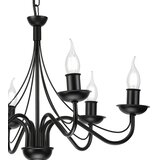  Luster na lancu ANTON 6xE14/60W/230V crne boje | Eponuda.com