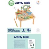 Woopie zeleni drveni edukativni stol glazbeni osjetilni labirint 5u1 | shoptok.hr