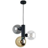  Luster na sajli TUBE 3xE27/60W/230V crna/zadimljena crna/zadimljena bež/prozirna | Eponuda.com