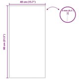  Zidno ogledalo 40 x 80 cm Staklo otporno na udarce | shoptok.hr