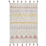 Lorena Canals Preproga iz bombaža Azteca Natural Vintage Nude - 120x160 cm | Shoptok.si