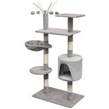  Penjalica Grebalica za Mačke sa Stupovima od Sisala 125 cm Siva | shoptok.hr