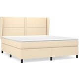  The Living Store Box spring postelja z vzmetnico krem 180x200 cm blago - Box Spring Postelja, (21444359) | Shoptok.si