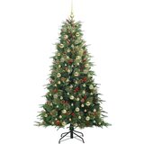 vidaXL Umjetno božićno drvce s nogom s stalakom Zelena 180 cm PE i PVC | shoptok.hr