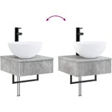  Zidni sudoper Betonska siva 40 x 41 x 40,5 cm Konstruirano drvo Slike
