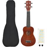  Set ukulelea Soprano s futrolom za djecu Natural 21 " | shoptok.hr