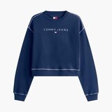 Tommy Jeans Puloverji TJW RLX CRP STITCH LINEA Modra Cene