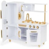 ECO TOYS drvena kuhinja za decu White and Gold | ePonuda.com