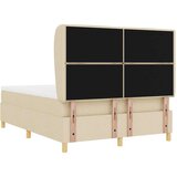  Box Spring postelja z vzmetnico Krem 160x200 cm Tkanina, (22051730) | Shoptok.si