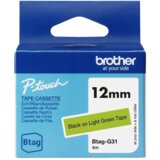 Brother BTAG-G31 trak za izdelavo nalepk Črna na zeleni Cene
