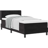  s opruga kutije s uzglavljem Crna 190 x 90 cm Baršun | shoptok.hr
