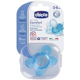 Chicco Varalica physio silikon 0-6m 1/1 0%BPA plava udobnost, plava | Eponuda.ba