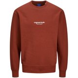 Jack & Jones Muški duks 12241694, Terakota Cene