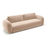 Cosmopolitan Design Bež žametna raztegljiva/s prostorom za shranjevanje sedežna garnitura 262 cm Tonale – | Shoptok.si