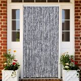 vidaXL Zavesa proti mrčesu srebrna 100x200 cm šenilja, (21086145) | Shoptok.si