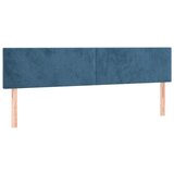 Maison Chic Posteljno vzglavje - Vzglavna omarica 2 kosa temno modro 100x5x78/88 cm žamet, (22077264) Cene