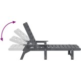  Set vrtnog namještaja od 3 dijela svjetlosive HDPE | shoptok.hr