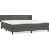 The Living Store Box spring postelja z vzmetnico temno siva 200x200 cm žamet - Box Spring Postelja, (21492116) | Shoptok.si
