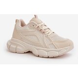 Boto Women's Sports Sneakers Beige Timoci | Shoptok.si