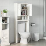 vidaXL Kabinetska WC Bijela 60 x 27 x 161 cm Masivna borovina | shoptok.hr