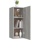  Zidni ormarić siva boja hrasta 34,5x34x90 cm konstruirano drvo | shoptok.hr